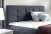 99rooms Primo Boxspringbett 120x200 cm Velours Jasmine Dunkelgrau Bild 2