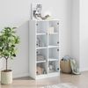 vidaXL Highboard mit Türen Weiß 68x37x142 cm Holzwerkstoff 3295857 Bild 3