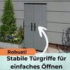 GarPet Garten-Geräteschrank Gartenschrank Kunststoff Balkon Schrank Wetterfest Haushaltsschrank Bild 4