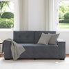 vidaXL Zweisitzer-Sofa Dunkelgrau 180x77x82 cm Samt 4105123 Bild 3