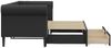 vidaXL Tagesbett Ausziehbar mit Schubladen Schwarz 90x200cm Kunstleder 3197731 Bild 4