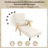 Modern 3 in 1 Umbausessel Schlafsofa 6 Stufen verstellbar Beige 87x64x60 cm Bild 5