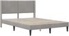 vidaXL Bettrahmen mit Kopfteil Hellgrau 140 x 190 cm Samt 42027503 Bild 3