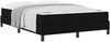 vidaXL Boxspringbett mit Matratze Schwarz 160 x 200 cm Stoff 3398502 Bild 3