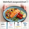 Steingut Geschirrset 4 Personen Ibiza 12 tlg. TESTSIEGER, Hochwertiges Mediterranes Steingut Geschirr Set, Schüssel- und Teller Set, Tafelservice 4 Personen, Geschirrsets Pure Living in Aquamarin Bild 3