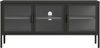 Vitrinen-Sideboard Borshavisa Stahl 3-türig 55x118x35 cm Schwarz [en. casa] Bild 5