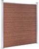 vidaXL Gartenzaun WPC 353×186 cm Braun 3053207 Bild 3