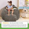 Green Bean® 2er Set Indoor XXL Sitzsack + Pouf mit EPS-Perlen Füllung - Anthrazit Bild 4
