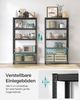 Standregal,Schwerlastregal, Kellerregal, Bücherregal, Lagerregal, 5 Ablagen, Küchenregal, Regal,verstellbare Ablagen, Industriestil,200x100x50cm,Naturfarben-Schwarz,RLG050B21 Bild 5