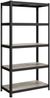 Standregal,Schwerlastregal, Kellerregal, Bücherregal, Lagerregal, 5 Ablagen, Küchenregal, Regal,verstellbare Ablagen, Industriestil,200x100x50cm,Naturfarben-Schwarz,RLG050B21 Bild 2