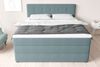 99rooms Madagaskar Boxspringbett Strukturstoff INARI Pastellblau 140x200 cm Bonell-Federung Bild 3