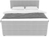 99rooms Madagaskar Boxspringbett Strukturstoff INARI Pastellblau 140x200 cm Bonell-Federung Bild 2