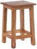 DESIGN DELIGHTS Hocker Sitzhocker MADERO, 48x30cm(HxB) Altholz Holzhocker, massivholz Hocker Bild 2