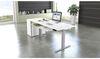 Kerkmann Schreibtisch Sitz-Stehtisch MOVE 3 silber 180x80x74-120cm elektr. höhenverstellbar weiß Bild 2