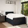 vidaXL Boxspringbett mit Matratze Schwarz 120x190 cm Samt 3286266 Bild 3