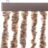 vidaXL Fliegenvorhang Beige und Dunkelbraun 90x220 cm Chenille 377321 Bild 4
