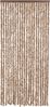 vidaXL Fliegenvorhang Beige und Dunkelbraun 90x220 cm Chenille 377321 Bild 3