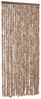 vidaXL Fliegenvorhang Beige und Dunkelbraun 90x220 cm Chenille 377321 Bild 2