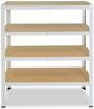 shelfplaza HOME 100x40x60 cm Schwerlastregal in weiß mit 4 Böden und 175 kg Traglast pro Boden Bild 4