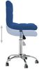 vidaXL Esszimmerstuhl Drehbar Blau Stoff, Drehbar [3087535] Bild 5