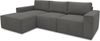 DOMO. collection Ecksofa 800 021, Couch in L-Form mit Cordstoff, Modulsofa mit Taschenfederkern, Sofa, Polsterecke, Eckcouch 273 x 172 x 85 cm (BxTxH), dunkelgrau Bild 2