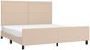 vidaXL Bettgestell mit Kopfteil Cappuccino-Braun 180x200 cm Kunstleder 3125468 Bild 3