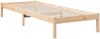 vidaXL Massivholzbett Extra Lang ohne Matratze 80x210 cm Kiefernholz 852400 Bild 3