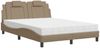 vidaXL Bett "Viana" mit Matratze Cappuccino-Braun 120x200 cm Kunstleder 3208786 Bild 2