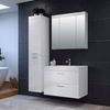 welltime Badezimmer-Set Dormoletto, (4-St), Badmöbel-Set: Hochschrank, Spiegelschrank & Waschbeckenunterschrank Bild 5