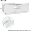 Merax Couchtisch inkl. APP mit 2 Schubladen, Beistelltisch mit Glasplatte, Wohnzimmertisch mit LED, Kaffeetisch, Weiß Bild 4
