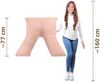 Amilian Schlafkissen - Lesekissen für Bett und Sofa - Seitenschläferkissen - Stillkissen, Seitenschläfer, Rückenlage, Schlafkissen für Seitenlage, Kissen mit Füllung und abnehmbarem Bezug - Stillhilfe Bild 3