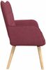 vidaXL 2-Sitzer Sofa Weinrot 115 x 61 x 87 cm Stoff 42028894 Bild 5
