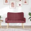 vidaXL 2-Sitzer Sofa Weinrot 115 x 61 x 87 cm Stoff 42028894 Bild 3