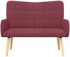vidaXL 2-Sitzer Sofa Weinrot 115 x 61 x 87 cm Stoff 42028894 Bild 4
