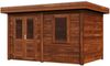 Lugarde Select Modern Gartenhaus Freiburg 388x250cm - Braunes Öl Bild 2
