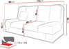 Mirjan24 'Gemini' Sofa mit Schlaffunktion und Bettkasten, Zetta 305 grau, 80 x 175 x 80 cm Bild 5