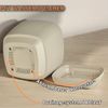 Engelland Blumentopf Pflanztopf mit Drainagesystem & Untersetzer (21x21 cm, 5,8 Liter, 1 St, robuster PP-Kunststoff), eckig, Rillenoptik, UV-resistent, direkte Bepflanzung Bild 3