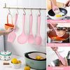 LuxusKollektion Kochbesteck-Set Küchenhelfer Set 15teilig Silikon Kochset Antihaft Rosa Bild 2