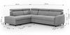 Ecksofa Schlafsofa Sofa ANTON in Stoff Esito Sand Ottomane Links Bild 4