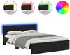 vidaXL Bettrahmen Schwarz Eichen-Optik 150 x 200 cm Holzwerkstoff 3403606 Bild 2