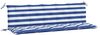 vidaXL Gartenbank-Auflagen, 2 Stk., Polyester, Blau / Weiß, 180 x 50 x 7 cm Bild 2
