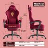 Huracan Gaming-Stuhl Massage Gaming Sessel mit Fußstütze 90-135° Rückenlehne einstellbar, Bürostuhl Ergonomisch,Verstellbarem Lenden- & Kopfkissen,mit Fußstütze Bild 2