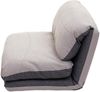 Schlafsessel HWC-E68, Schlafsofa Funktionssessel Klappsessel Relaxsessel, Stoff/Textil ~ dunkelgrau/hellgrau Bild 5