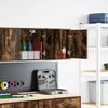 vidaXL Garagen-Wandschränke 2 Stk. Räuchereiche Holzwerkstoff 860634 Bild 2