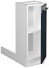 Kücheninsel Fame-Line Dunkelblau Hochglanz 30 cm ohne Arbeitsplatte Vicco Bild 4