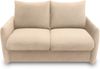 DOMO. collection Sofa 700023, 2 Sitzer, Schlaffunktion, Federkern, Füße mit Filzgleitern, 2er Couch, Schlafsofa, Polstergarnitur, 165 x 100 x 95 (BxTxH), beige Bild 2