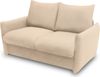 DOMO. collection Sofa 700023, 2 Sitzer, Schlaffunktion, Federkern, Füße mit Filzgleitern, 2er Couch, Schlafsofa, Polstergarnitur, 165 x 100 x 95 (BxTxH), beige Bild 3