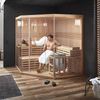 HOME DELUXE Traditionelle Sauna SKYLINE BIG XL - 200 x 200 cm für 6 Personen Bild 2