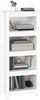 vidaXL Bücherregal Weiß 50x35x125,5 cm Massivholz Kiefer 821710 Bild 2
