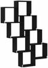 vidaXL Wandregal Schwarz Eichen-Optik 90 x 15 x 119,5 cm Holzwerkstoff 862650 Bild 5